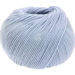 Lana Grossa Häkelwolle Cool Wool Blau 50 g