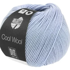 Lana Grossa Häkelwolle Cool Wool Blau 50 g