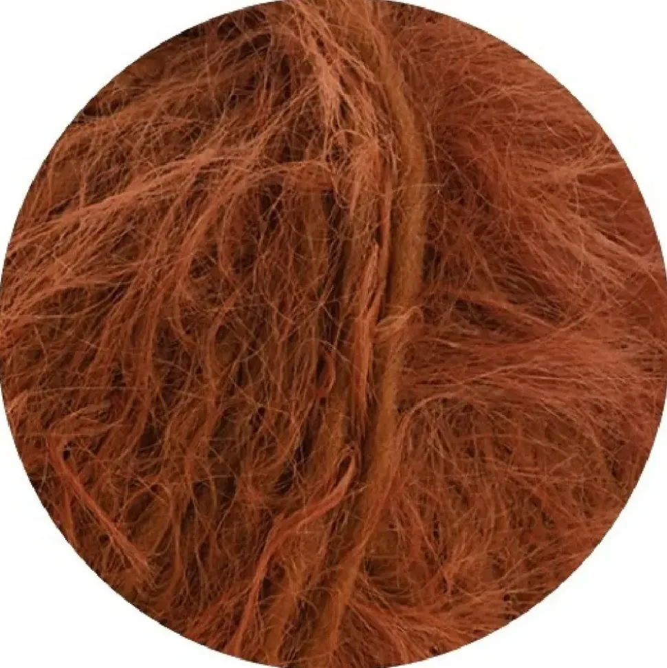 Lana Grossa Häkelwolle Fake Fur Look Braun 100 m 50 g