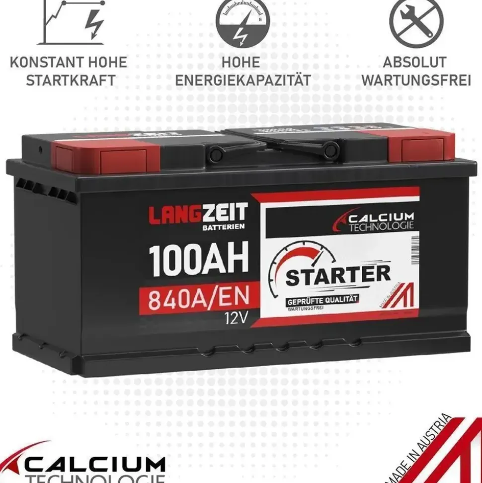 LANGZEIT Batterien LANGZEIT 100Ah 12V