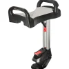 Lascal Saddle für BuggyBoard Maxi, einklappbarer und abnehmbarer Sitz, Kinderwagen Zubehör für Maxi-Modelle ab 2011, bequeme Sitzmöglichkeit für Kinderbuggys, grau