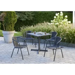 LC Garden Garvista Stapelstuhl Kunststoff schwarz