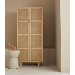 LeGer Home by Lena Gercke Highboard 80 x 180 x 42 cm Beige