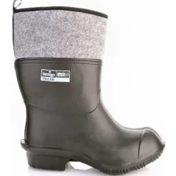 Lemigo Filzstiefel Gummistiefel Schwarz 48