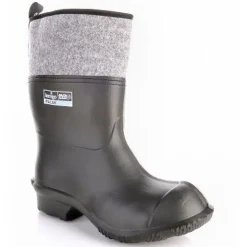Lemigo Filzstiefel Gummistiefel Schwarz 48