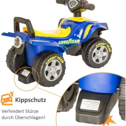 Lemodo GOOD YEAR Rutscherauto Kinder-Quad, Rutschauto