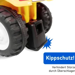 Lemodo Rutschauto Traktor New Holland mit Anhänger, blau