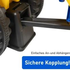 Lemodo Rutschauto Traktor New Holland mit Anhänger, blau