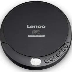 Lenco CD-200 Tragbarer CD-Player CD, CD-RW, MP3 Akku-Ladefunktion Schwarz