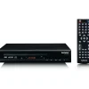 Lenco DVD-120 DVD-Player - HDMI und SCART Anschluss - USB Wiedergabe - MP3,MPG,MPEG4,AVI - Audio und Video Out - Fernbedienung -Schwarz, DVD-120BK, Kompakt