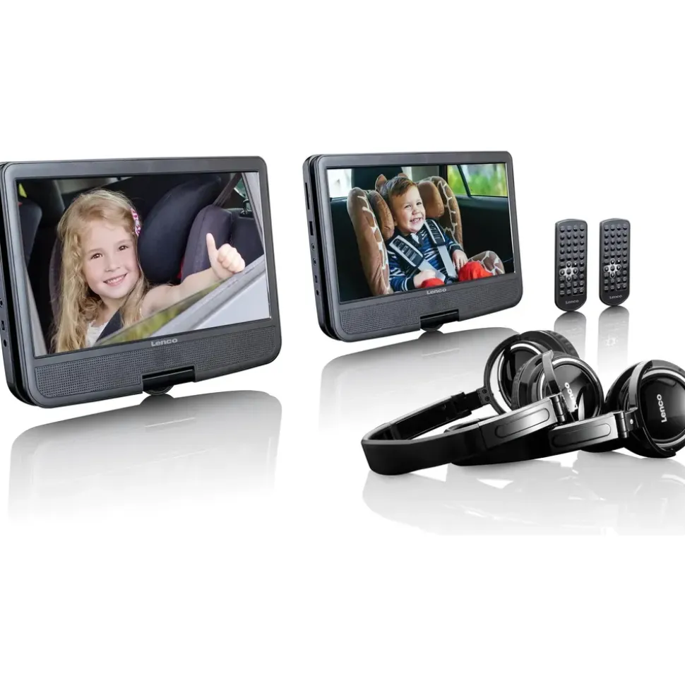 Lenco DVP-1046BK DVD-/Blu-Ray-Spieler DVD Player mit wiederaufladbarem Akku,
