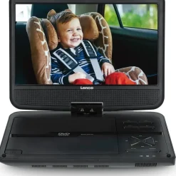 Lenco DVP-1046BK DVD-/Blu-Ray-Spieler DVD Player mit wiederaufladbarem Akku,