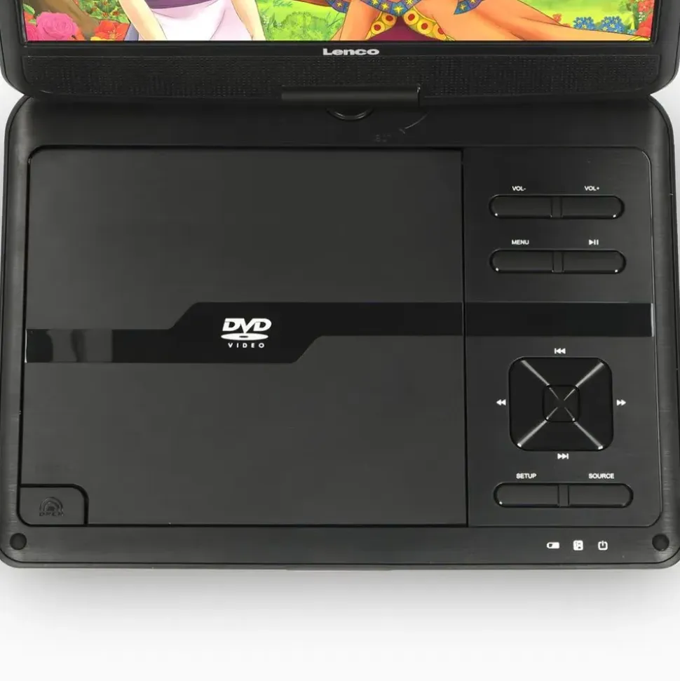 Lenco DVP-1046BK DVD-/Blu-Ray-Spieler DVD Player mit wiederaufladbarem Akku,