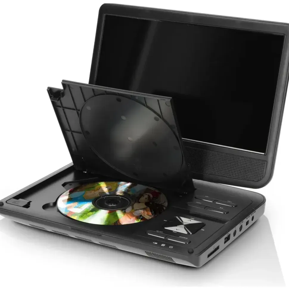 Lenco DVP-1046BK DVD-/Blu-Ray-Spieler DVD Player mit wiederaufladbarem Akku,