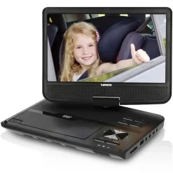 Lenco DVP-1046BK DVD-/Blu-Ray-Spieler DVD Player mit wiederaufladbarem Akku,