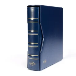 Leuchtturm Münzalbum NUMIS Classic-Design inkl. Schutzkassette, Blau