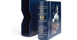 Leuchtturm Münzalbum VISTA, Euro-Jahrgang 2023, inkl. Schutzkassette, blau