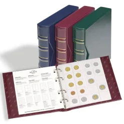 Leuchtturm Sammelalbum NUMIS Classic-Design inkl. Schutzkassette, Rot