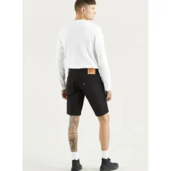 Levi's 405 Standard Kurze Jeans All Black Adv Sho 34 10