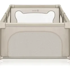 lionelo Faltbarer Laufstall für Kinder WILLOW von 0-48 Monaten, 120 cm x 180 cm x 68 cm, Laufstall für Babys mit atmungsaktivem Netz - Beige - Beige