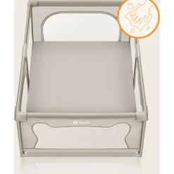 lionelo Faltbarer Laufstall für Kinder WILLOW von 0-48 Monaten, 120 cm x 180 cm x 68 cm, Laufstall für Babys mit atmungsaktivem Netz - Beige - Beige