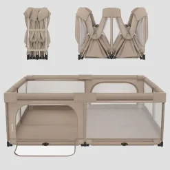 lionelo Florence XL Laufgitter, Beige Sand