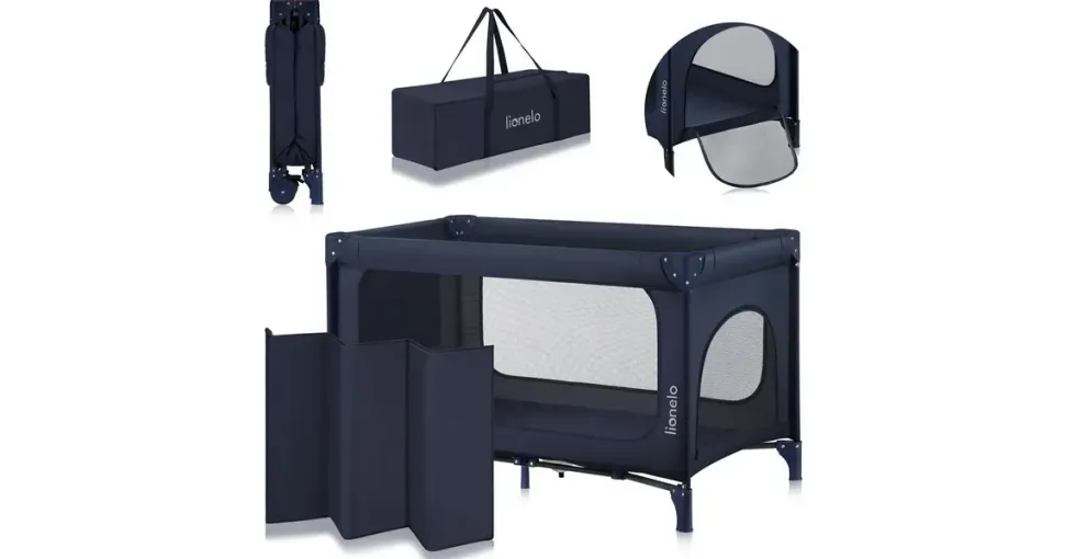 lionelo JASMIN EASY FOLD Reisebett, Blue Navy