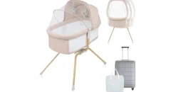 lionelo Malin Evo Babywiege, Reisebett für Babys mit Matratze
