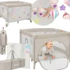 lionelo MILLE PLUS Laufgitter Grey Beige
