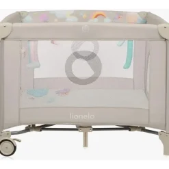lionelo MILLE PLUS Laufgitter Grey Beige