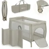 lionelo Stefi Plus Reisebett, Beige Cappuccino
