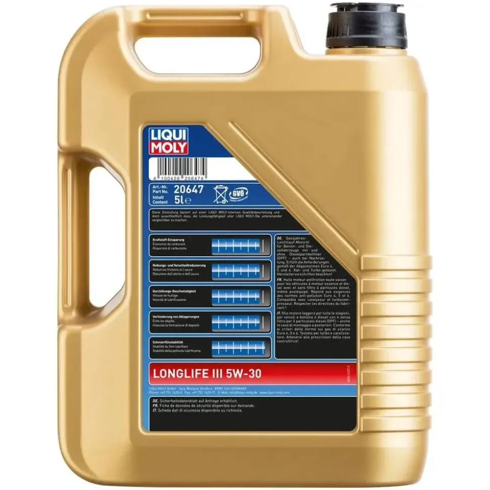 LIQUI MOLY Longlife III 20647 5W-30 5 l