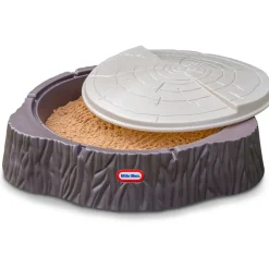 LITTLE TIKES Sandkasten mit Abdeckung braun