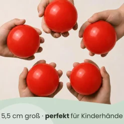 LittleTom 50 Bällebadbälle 5,5 cm rot