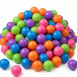 LittleTom 250 Bunte Bälle für Bällebad 5,5cm Babybälle Plastikbälle Baby Spielbälle Pastell
