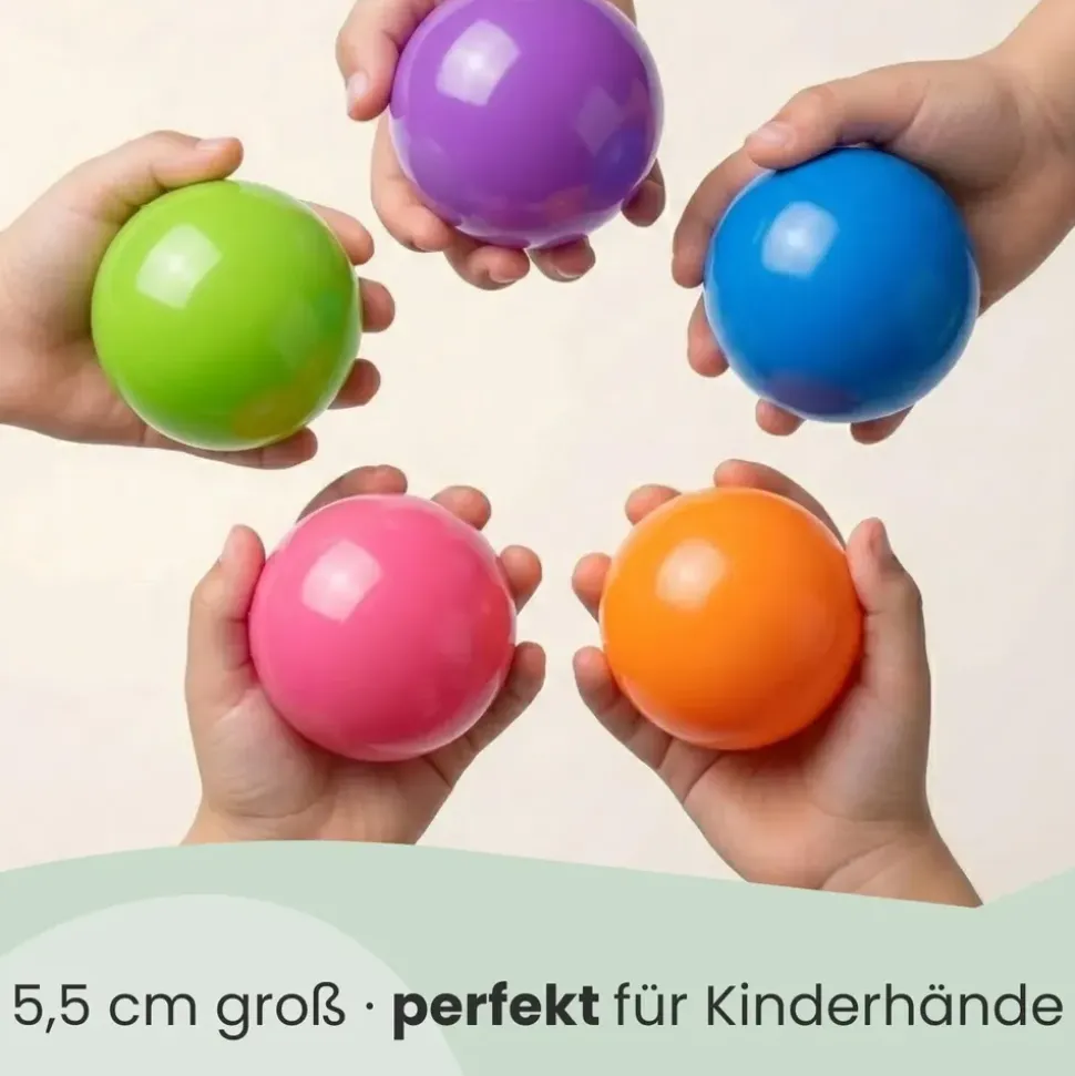 LittleTom 250 Bunte Bälle für Bällebad 5,5cm Babybälle Plastikbälle Baby Spielbälle Pastell