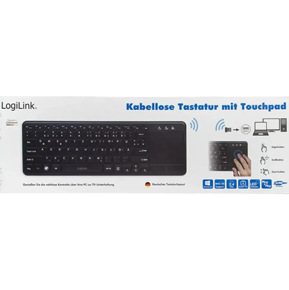 Logilink ID0188 schwarz QWERTZ