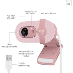 Logitech Brio 100 rosa