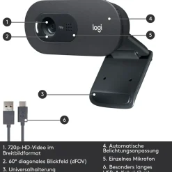 Logitech C505 Schwarz/Grau