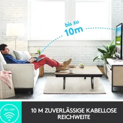 Logitech K400 Plus Wireless Touch Keyboard DE schwarz