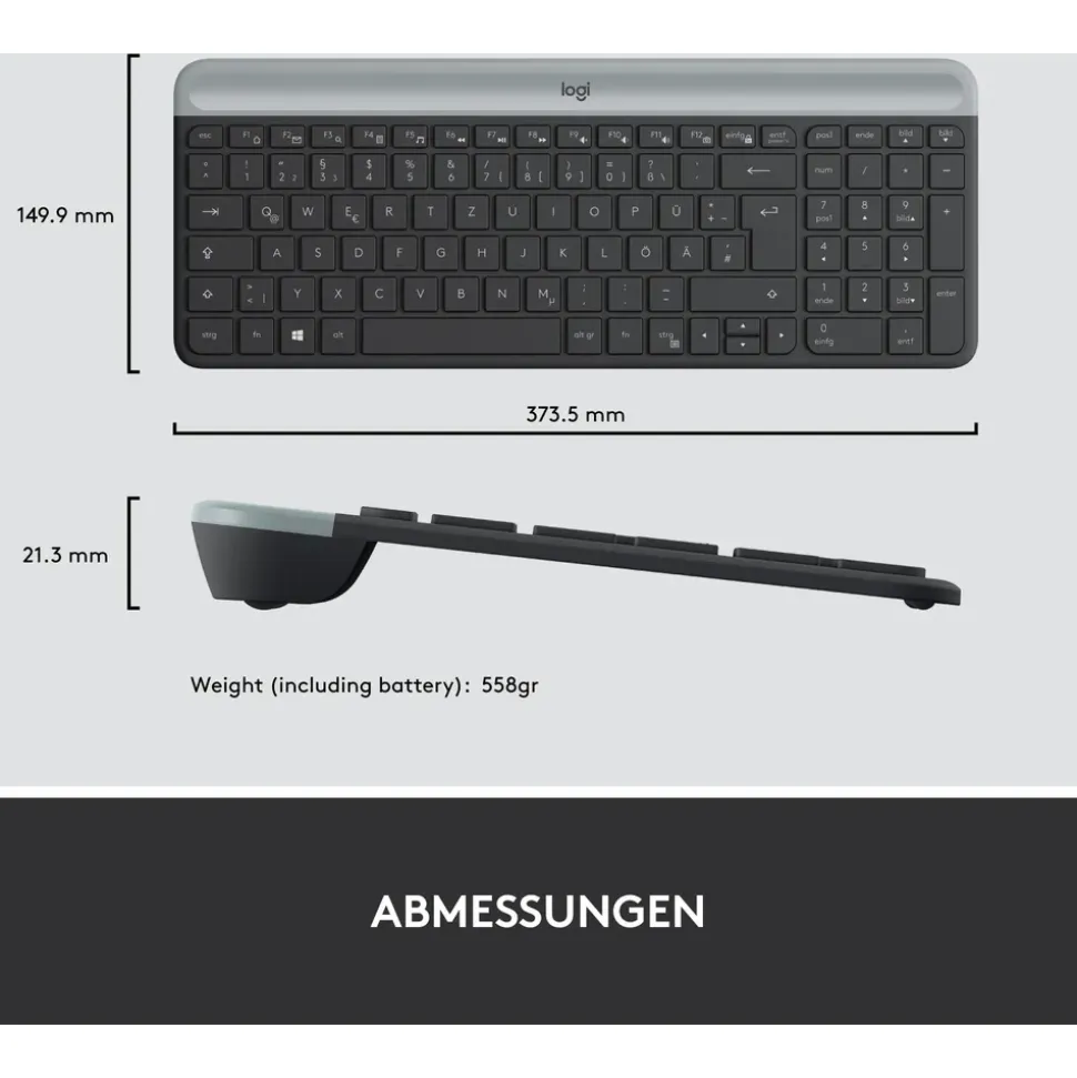 Logitech MK470 Slim Wireless Combo