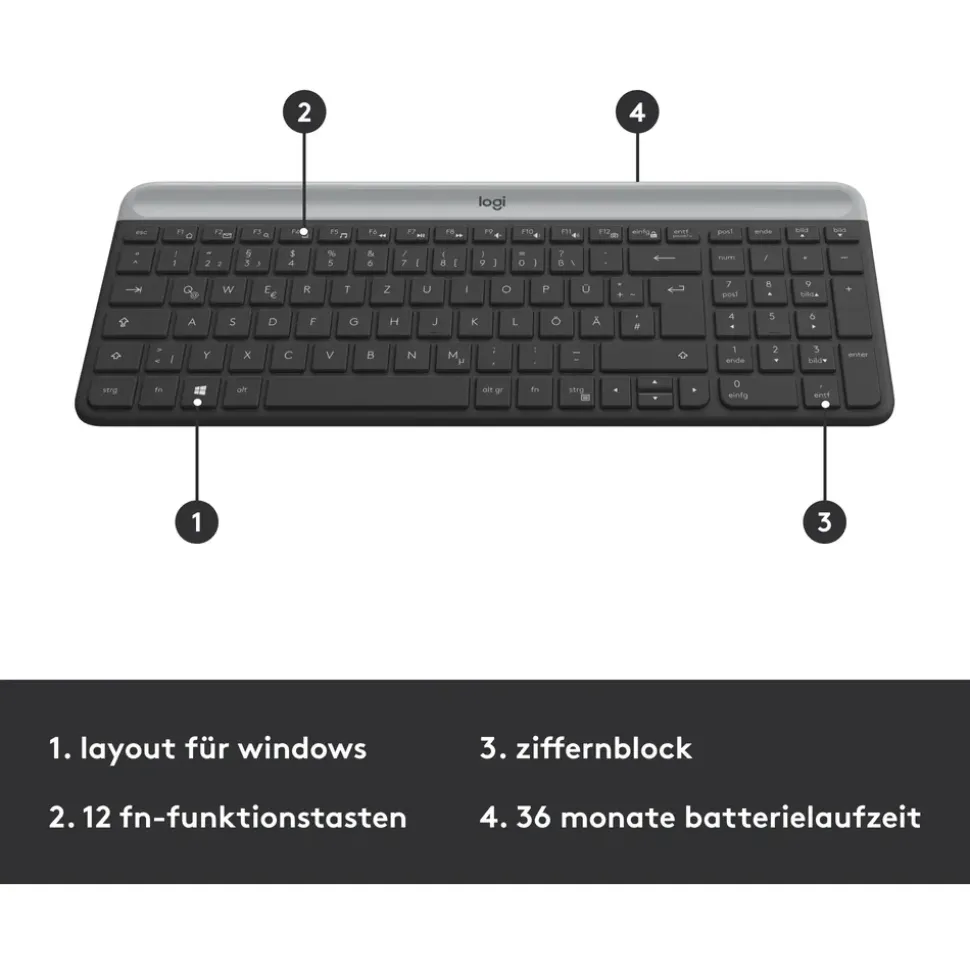 Logitech MK470 Slim Wireless Combo