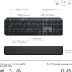 Logitech MX Keys S Scissor-Key DE