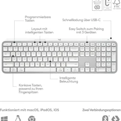 Logitech MX Keys S Scissor-Key DE