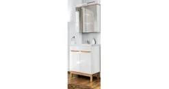 Lomadox SOLNA-56 4-tlg. Hochglanz Weiß