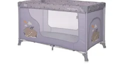 Lorelli Baby Reisebett Laufstall Moonlight seitliche Öffnung Tragetasche faltbar violett Kunststoff, 60x120 cm, Babymöbel, Babybetten, Reisebetten