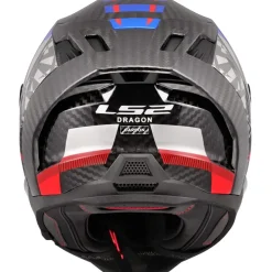 LS2 Dragon Trax Blau/Rot L