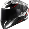 LS2 Vector II Carbon Savage Schwarz/Weiß/Rot M