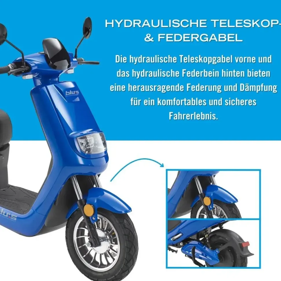 LUXXON XT2000 2000 Watt 45 km/h blau