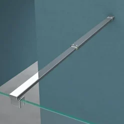 mai & mai Walk-In-Dusche 120 x 200 cm transparent Sicherheitsglas BRAM3 Bremen2MS